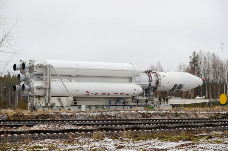 С космодрома Плесецк в Архангельской области запустили новую тяжелую ракету "Ангара-А5"